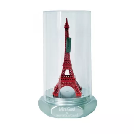 Eiffeltoren Minigus rood Merci Gustave, hoogte 15 cm