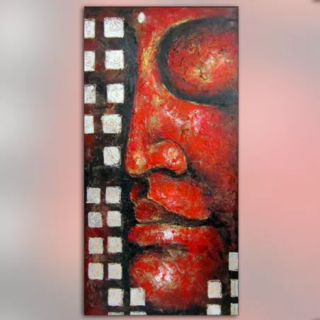 Rood Boeddha schilderij : Wikao huis en ontwerp