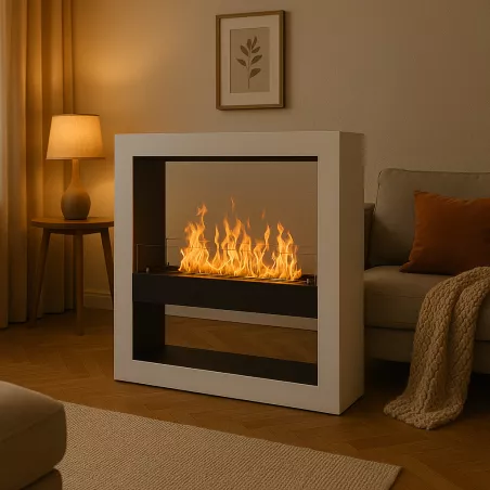Calgari XXL ethanol haard, brander 80 cm Kleur Briljant wit
