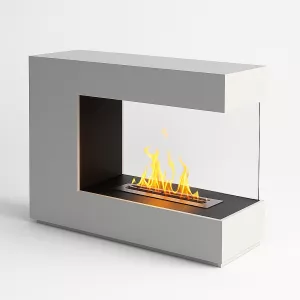Witte design ethanol haard