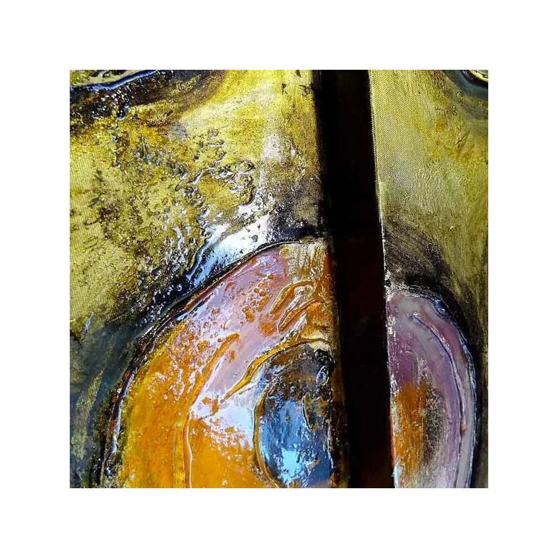 Hedendaags schilderij, vintage stijl, 100x100 cm
