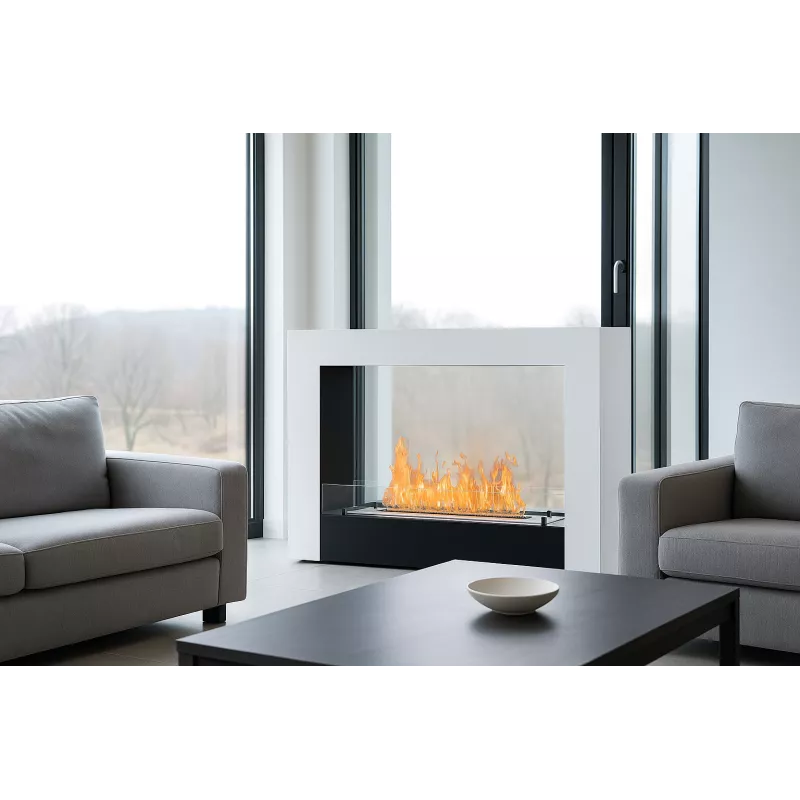 Bio ethanol haard, ethanol haard Acarenza | Wikao Kleur Briljant wit