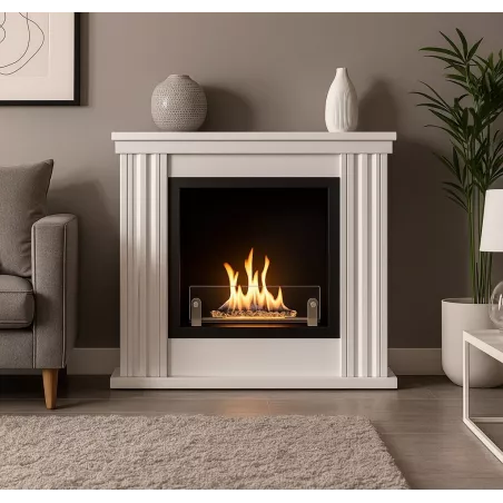 Haussmannian bio-ethanol haard Kleur Wit