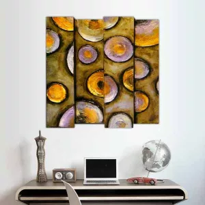 Hedendaags schilderij, vintage stijl, 100x100 cm
