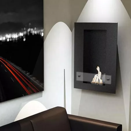 Vertigo wandhaard ethanol, 80x56x16cm Kleur Zwart