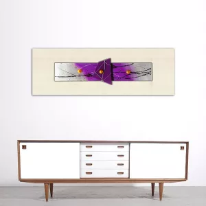paars abstract schilderij : Wikao huis en ontwerp
