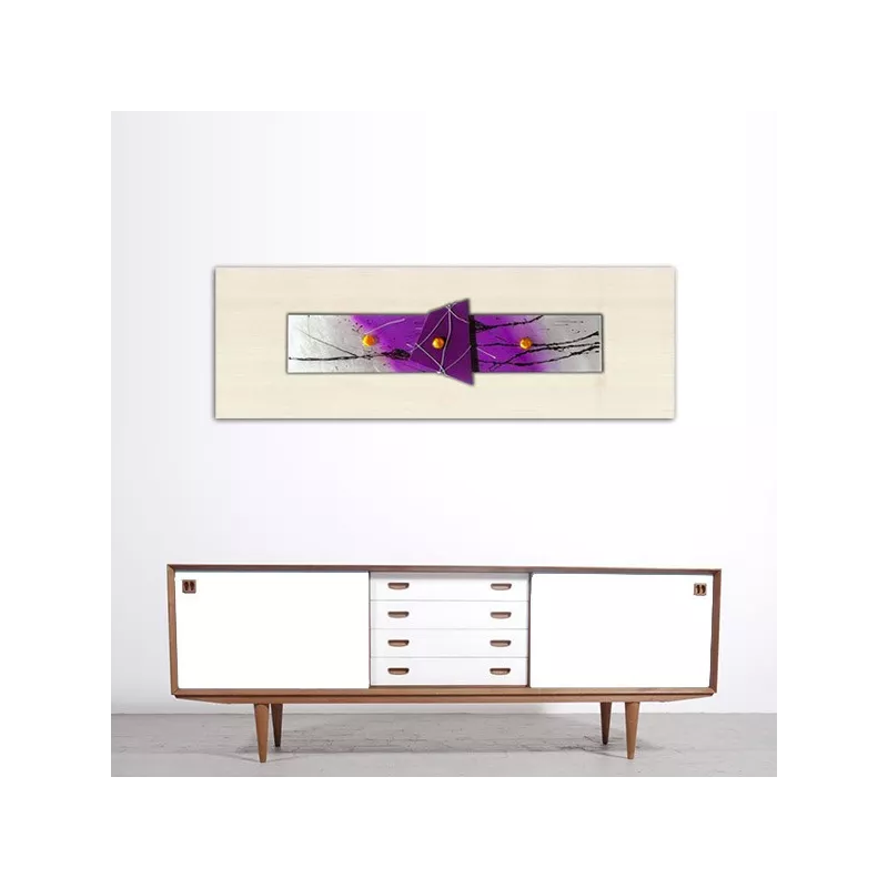 paars abstract schilderij : Wikao huis en ontwerp