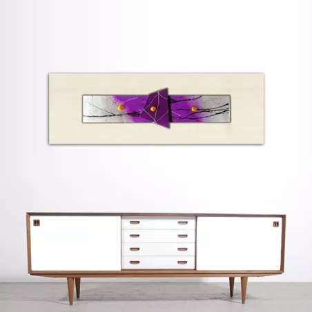 paars abstract schilderij : Wikao huis en ontwerp