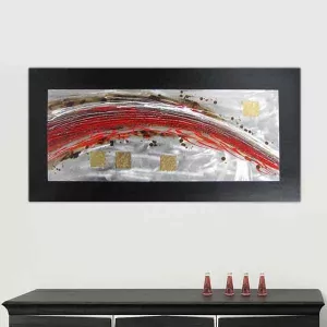 Eigentijds voluutschilderij, panoramisch doek 120x60cm