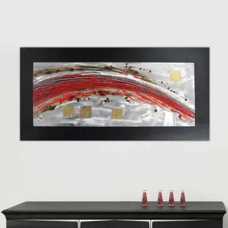 Eigentijds voluutschilderij, panoramisch doek 120x60cm
