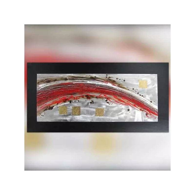 Eigentijds voluutschilderij, panoramisch doek 120x60cm