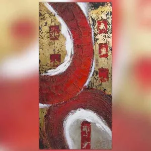 Chinees schilderij, Aziatisch schilderij 60x120cm
