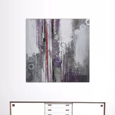 Abstract schilderij parma, ontwerp canvas 100 x 100