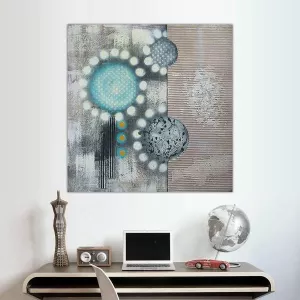 Pop paint, zeefdruk stijl schilderij 80 x 80