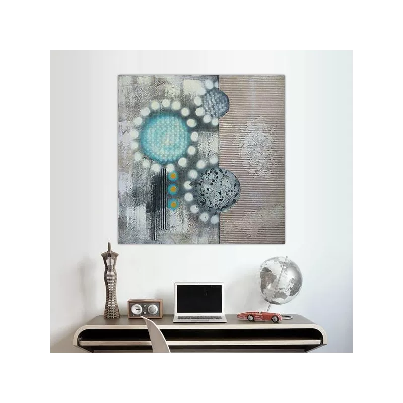 Pop paint, zeefdruk stijl schilderij 80 x 80