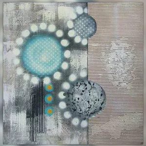 Pop paint, zeefdruk stijl schilderij 80 x 80