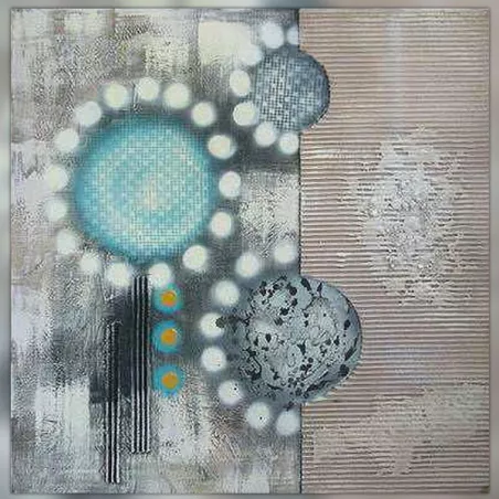 Pop paint, zeefdruk stijl schilderij 80 x 80