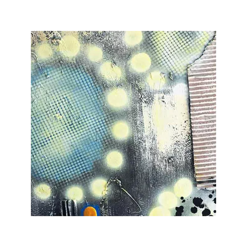 Pop paint, zeefdruk stijl schilderij 80 x 80