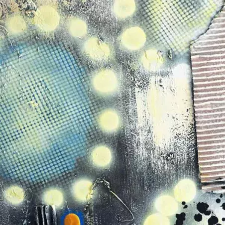 Pop paint, zeefdruk stijl schilderij 80 x 80