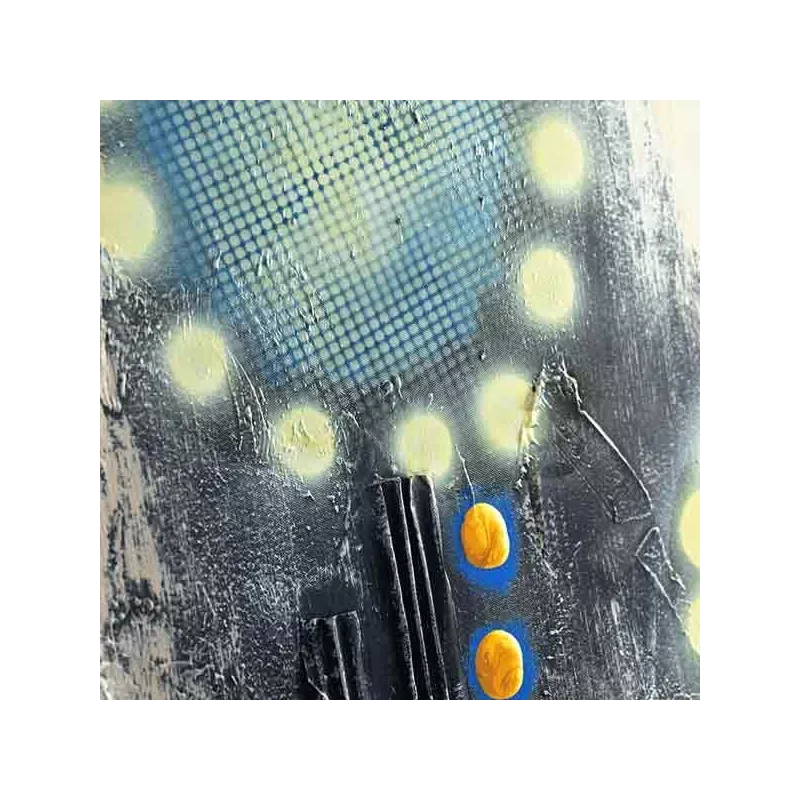 Pop paint, zeefdruk stijl schilderij 80 x 80