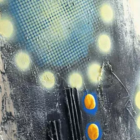 Pop paint, zeefdruk stijl schilderij 80 x 80