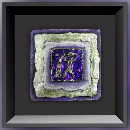 schilderij met een Waterman, formaat 23 x 23 cm