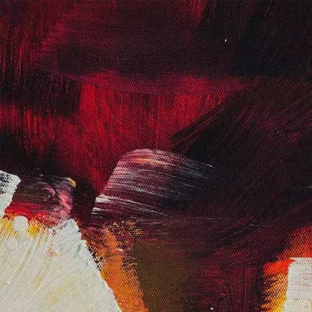 Vleeskleurig bloemenschilderij, rood bloemenschilderij