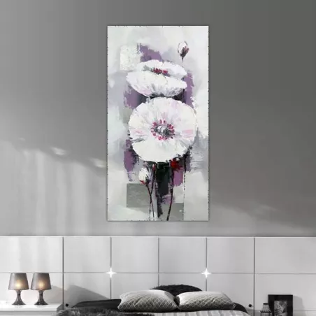 Wit bloemenschilderij, botanische studie