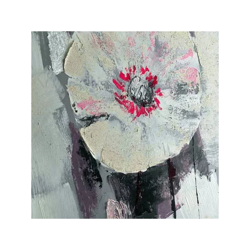 Wit bloemenschilderij, botanische studie