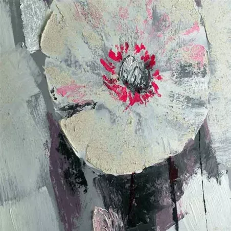 Wit bloemenschilderij, botanische studie
