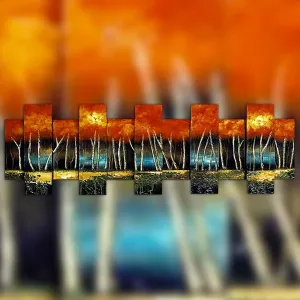 3D-schilderij van bomen, 160 x 50 cm : Wikao