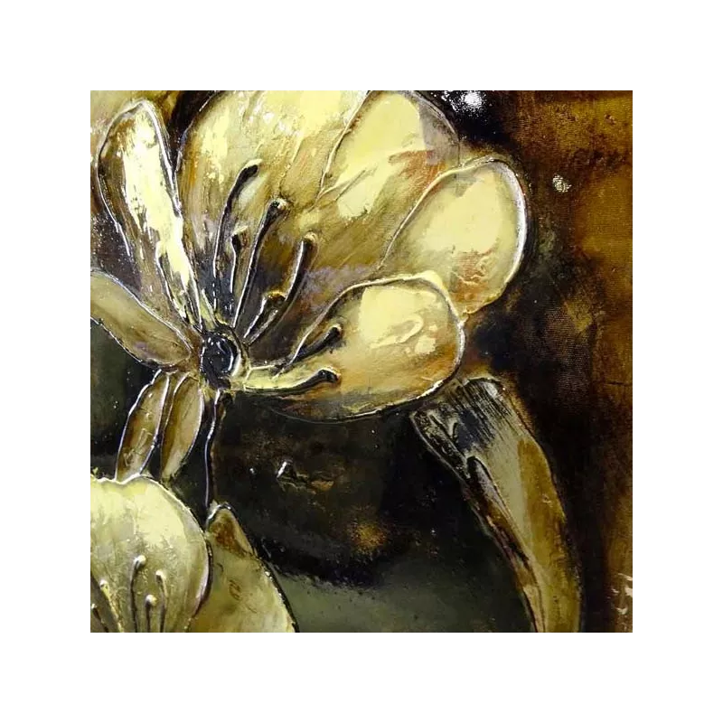 Bloemenschilderij, Japanse houtsnede 153 x 51 cm