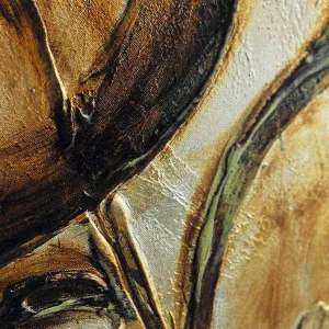 Gestileerde roos bloem schilderij, 76x76cm