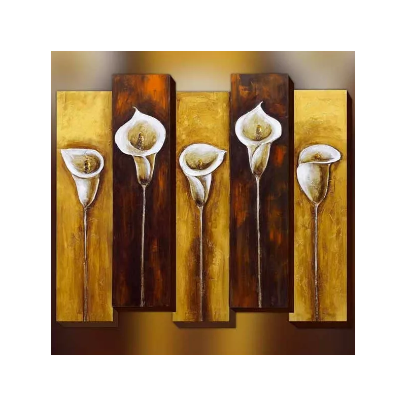 Bloem schilderij, 3D compositie, afmeting 85x100cm
