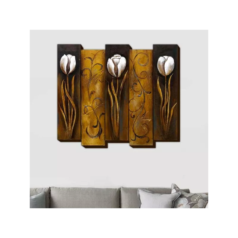 Bloemschilderij, 3D bloemschilderij : WIkao