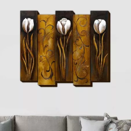 Bloemschilderij, 3D bloemschilderij : WIkao