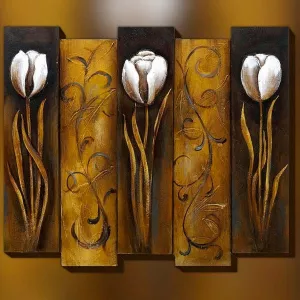 Bloemschilderij, 3D bloemschilderij : WIkao