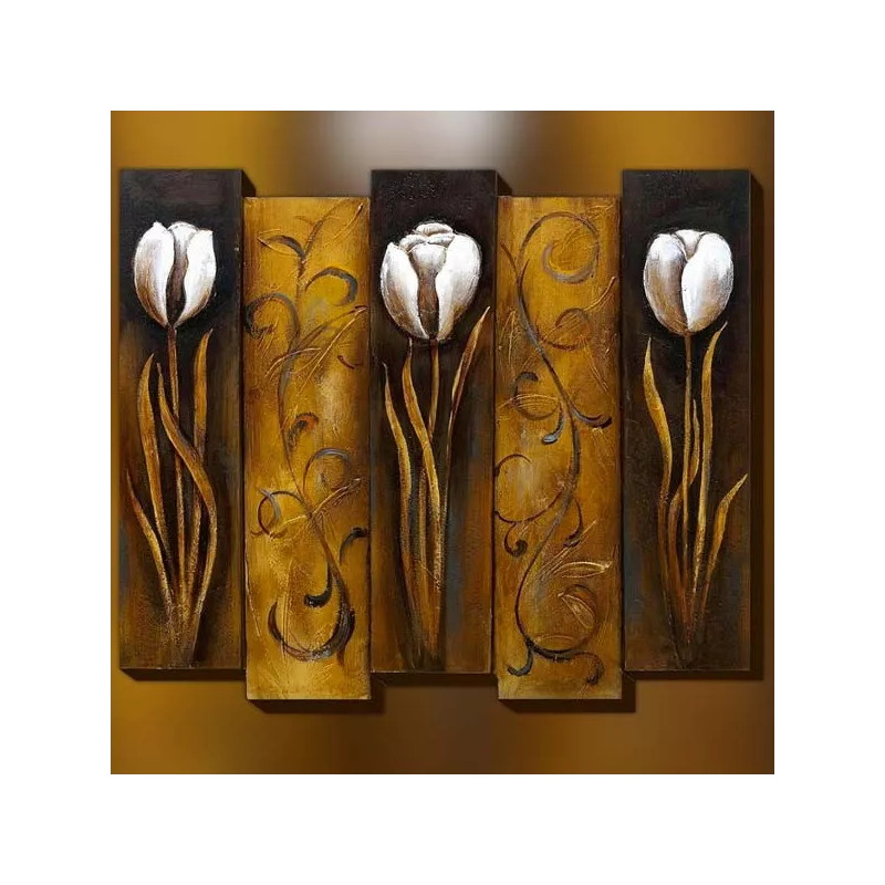 Bloemschilderij, 3D bloemschilderij : WIkao