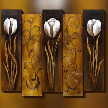 Bloemschilderij, 3D bloemschilderij : WIkao