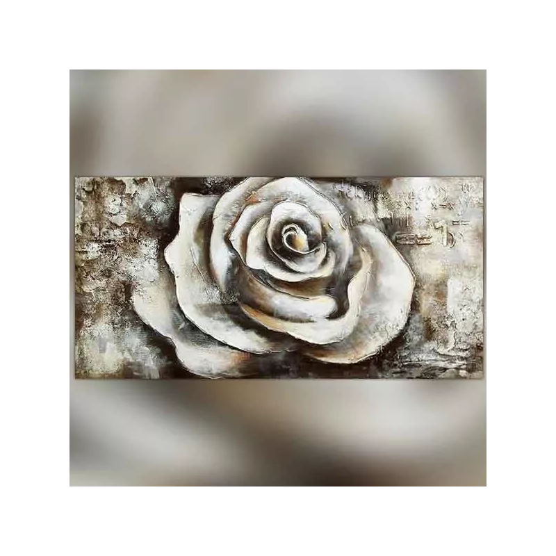Rozenknopje op gestructureerde achtergrond, 120x60x4 cm