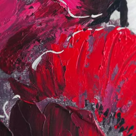 Bloemenschilderij, schilderij voor liefhebbers 40 x 120 cm